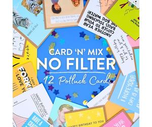 Love Kates Card'N'Mix Rude Birthday Card Multipack No Filter Variety Set 12 Card Assortment Birthday Cards, Adults Only, Lucky Dip, Offensive Humour, Mystery Bundle, Unisex, With Envelopes