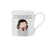 Love Kates Rosie Made A Thing Refreshed Ready for Another Week Mug in Gift Box Cheeky - Mugs - by Rosie Made A Thing - Quirky Design, Humorous Gift, Bone China