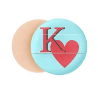 Love King Heart K Poker Air Cushion Makeup Foundation Sponge Powder Puff