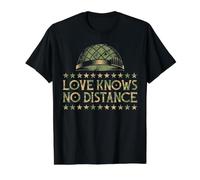 Love Knows No Distance Value Graphic T-Shirt, Men, Black, M