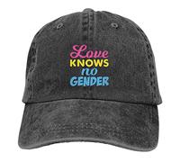 Love Knows No Gender Pan Pansexual Mens Baseball Cap Breathable Dad Cap Unisex Hats for Sports Running Men