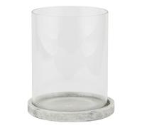 Love Lace Athena Stone Large Hurricane Lantern in White Love Lace White
