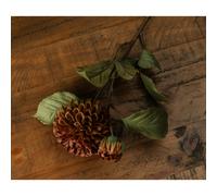 Love Lace Deep Mustard Dahlia Stem Artificial Flower Love Lace Mustard