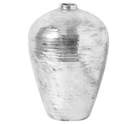 Love Lace Large Hammered Silver Astral Vase Love Lace Silver
