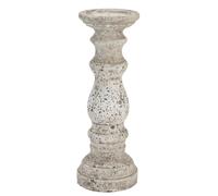 Love Lace Large Stone Ceramic Column Candle Holder Love Lace Stone