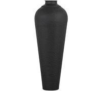 Love Lace Matt Black Medium Hammered Vase With Lid Love Lace Black