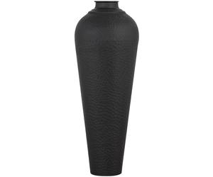 Love Lace Matt Black Medium Hammered Vase With Lid Love Lace Black