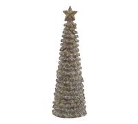 Love Lace Medium Beige Cedar Tree With Star Love Lace Beige