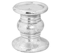 Love Lace Silver Punch Faced Ceramic Candle Holder Love Lace Silver