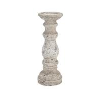 Love Lace Small Stone Ceramic Column Candle Holder Love Lace Stone