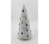 Love Lace Small White Ceramic Cut-Out Tree With LED Lights Love Lace White