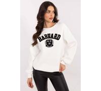 Love Lace Women's Casual Insulated Polyester Graphic Sweatshirt in White Love Lace White One Size