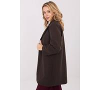 Love Lace Women's Classic Lapel Transitional Coat with Pockets in Brown Love Lace Brown One Size