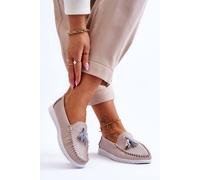 Love Lace Women's Classic Tassel Platform Moccasins with Rubber Sole in Pink | Size: 8.5 Love Lace Pink 8.5