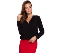 Love Lace Women's Envelope Cut Light Fabric Blouse in Black | Size: 2XL Love Lace Black 2XL