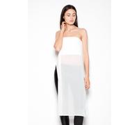 Love Lace Women's Extravagant Strapless Chiffon Top Side Indents in White | Size: Medium Love Lace White M