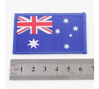 Love Laces Australia Iron On 6.5cm X 4cm Embroidered Aussie National Flag Patch Badge 075 - FREE UK POSTAGE