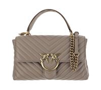 PINKO Love Lady Handbag Genuine Leather 25 cm gray