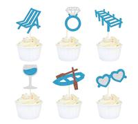 Love Lake Bachelorette Cupcake Toppers, Bridal Shower Decorations, Lake Bachelorette Party Decorations, Camp Bachelorette Decor, 24Pcs