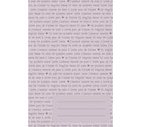 Love Languages Notebook - Aesthetic Romantic Notebook with Love Words on the Cover