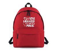 Love Laughter a Little Magic Backpack Rucksack 18L Bag - 42 x 31 x 21cm