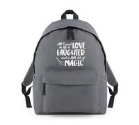 Love Laughter a Little Magic Backpack Rucksack 18L Bag - 42 x 31 x 21cm