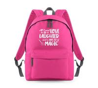 Love Laughter a Little Magic Backpack Rucksack 18L Bag - 42 x 31 x 21cm