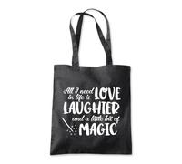 Love Laughter a Little Magic Tote Shopping Bag 10 Litres Capacity 42 x 38cm