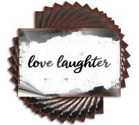 Love Laughter: Embracing Joy in Every Moment Funny Stuff Thankful DIY | Fluffy Decal Bumper Removable Vinyl Sticker Decal(12X18CM)