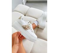 Love Lemonade Crystal Deluxe Queen Bee Chunky Trainers In Gold Gold 4