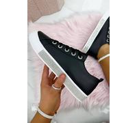 Love Lemonade Crystal Deluxe Trim Trainers In Black Black 3