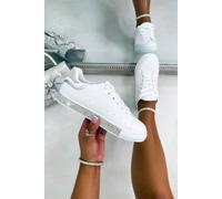 Love Lemonade Crystal Deluxe Trim Trainers Special Edition In Cool White Cool White