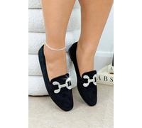 Love Lemonade Crystal Diamond Dusk Loafer In Black Black