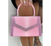Love Lemonade Crystal Envelope Handbag In Light Pink Light Pink
