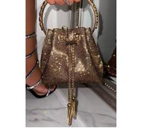 Love Lemonade Crystal Goddess Handbag In Gold Gold One Size
