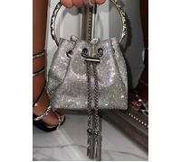 Love Lemonade Crystal Goddess Handbag In Silver Silver One Size