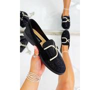 Love Lemonade Crystal Imperial Glow Loafers In Black Black