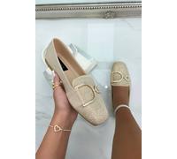 Love Lemonade Crystal Imperial Suede Loafers Limited Edition In Nude Nude 3
