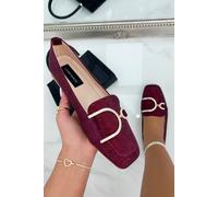 Love Lemonade Crystal Imperial Suede Loafers Limited Edition In Red Red