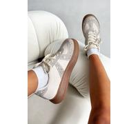 Love Lemonade Crystal Sprinkle Dash Trainers In Nude Nude 3
