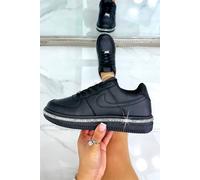 Love Lemonade Crystal Trim Sporty Trainers In Black Black 7
