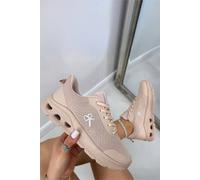 Love Lemonade Everyday Airflex Lightweight Lace-Up Comfort Trainers In Pink Pink 3