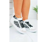 Love Lemonade Glitter Glam Safari Trainers Limited Edition In White White 7