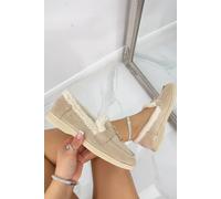 Love Lemonade Lemonade Velvet Crush Loafers In Nude Nude