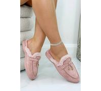 Love Lemonade Velvet Crush Slip On Clog Mules In Pink Pink