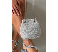 Love Lemonade Women's Crystal Mini Slouch Bag in Silver Love Lemonade Silver One Size