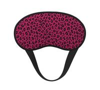 Love Leopard Leopard Print in Hot Pink, Full Eye Covers Light Blocking Eye Masks Blackout Sleep Eye Muffs