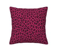 Love Leopard Leopard Print In Hot Pink,Pillow Cover, Decorative Throw Pillowcase Corduroy Cushion Covers for Bedroom Sofa,16 in