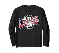 Love Liberia Grip Logo | Bold Liberian Flag Long Sleeve T-Shirt