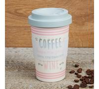 Love Life Bamboo Travel Mug 400ml - Coffee Keeps Me Going